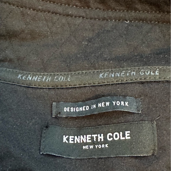 Kenneth Cole men’s large black quilted sweater/sweatshirt. New without tags - Picture 4 of 5